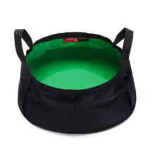 Portable Multifunctional Foldable Outdoor Camping Wash Bucket Basin with Carrying Pouch for Hiking